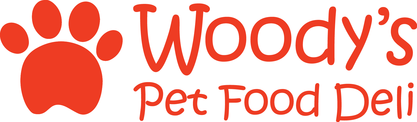 Woody's Pet Food Deli logo